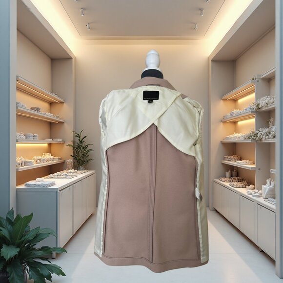 Banana Republic Melton Wool Wrap Coat | Dusty Pink | Small - Picture 10 of 12